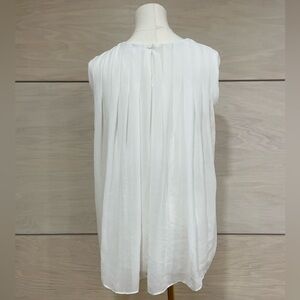 Sleeveless White Top